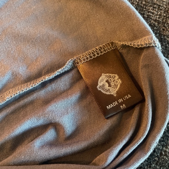 Blue tie up crop top. Only used once. Size M - Picture 4 of 4